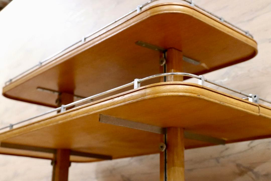 GMFH401○英国 イギリス アンティーク ディスプレイラック 棚 1940年