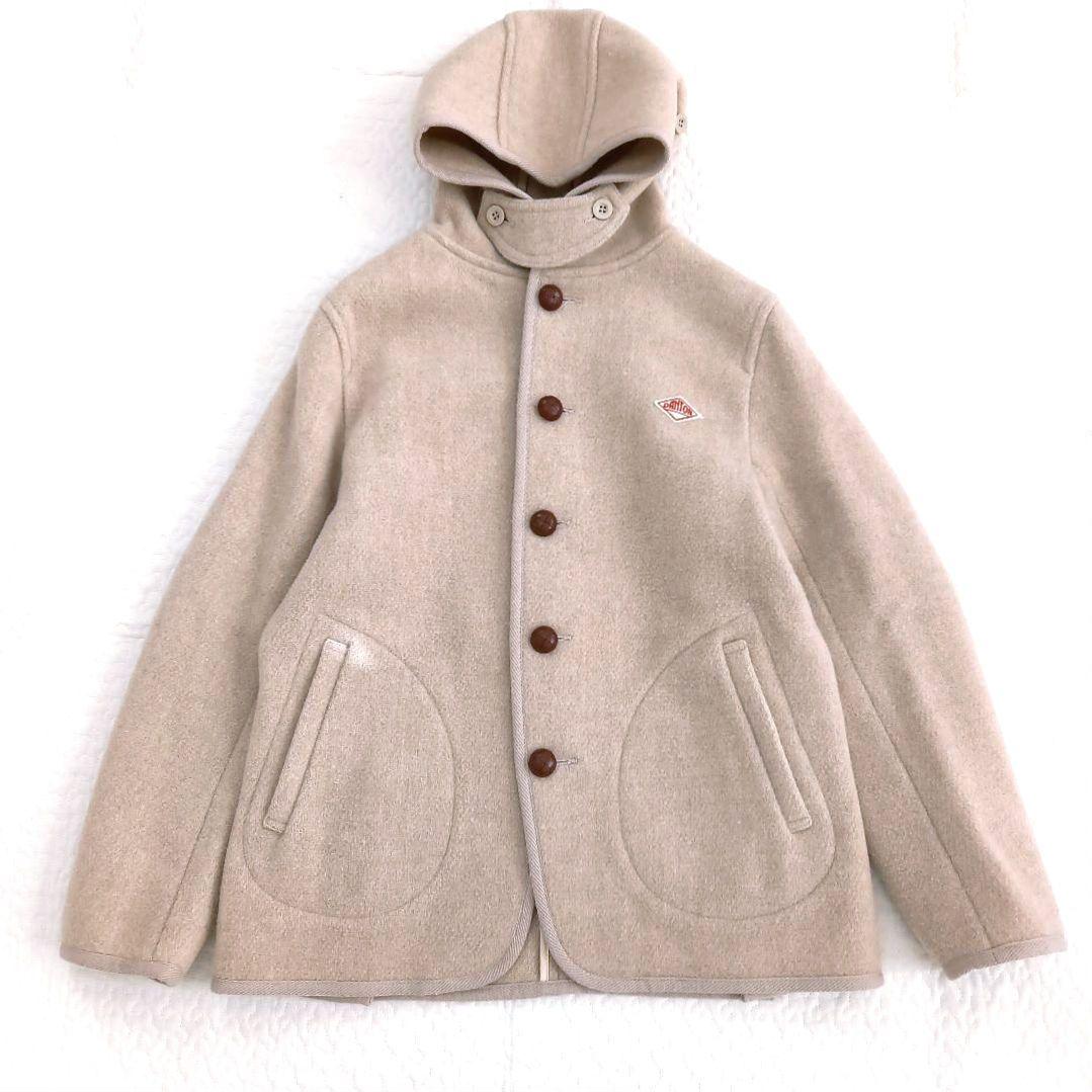 美品✨DANTON ダントン フード付きウールモッサコート ベージュ 36
