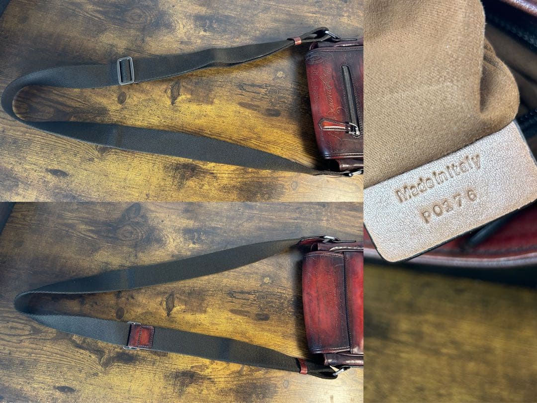 廃盤52万円　Berluti ジュールJ ショルダーバッグ スクリット