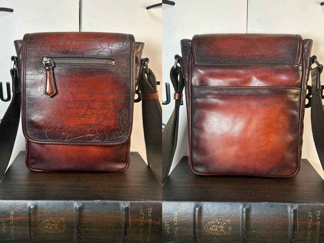 廃盤52万円　Berluti ジュールJ ショルダーバッグ スクリット