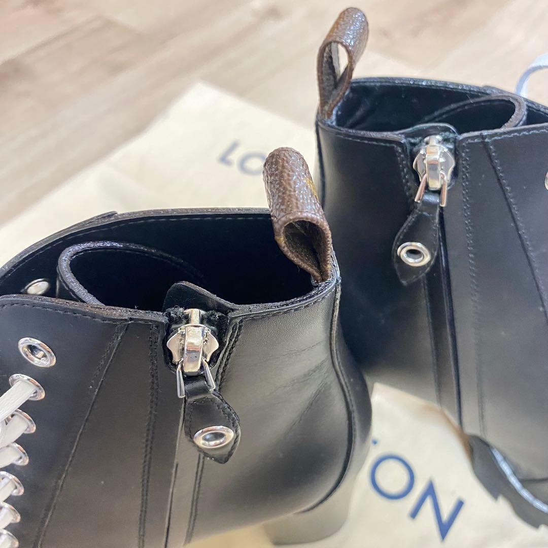LOUIS VUITTON ルイヴィトン スタートレイルレザーブーツ23cm