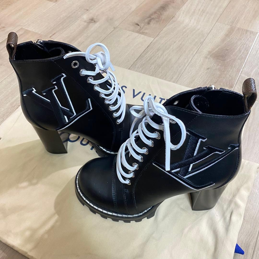 LOUIS VUITTON ルイヴィトン スタートレイルレザーブーツ23cm