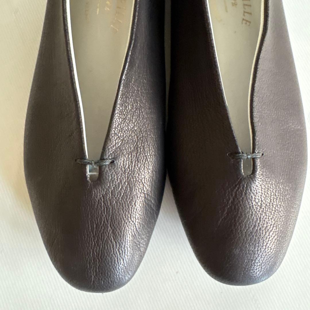 VIEILLE（ヴィエイユ）ゴートレザー　パンプス　黒　36 23cm