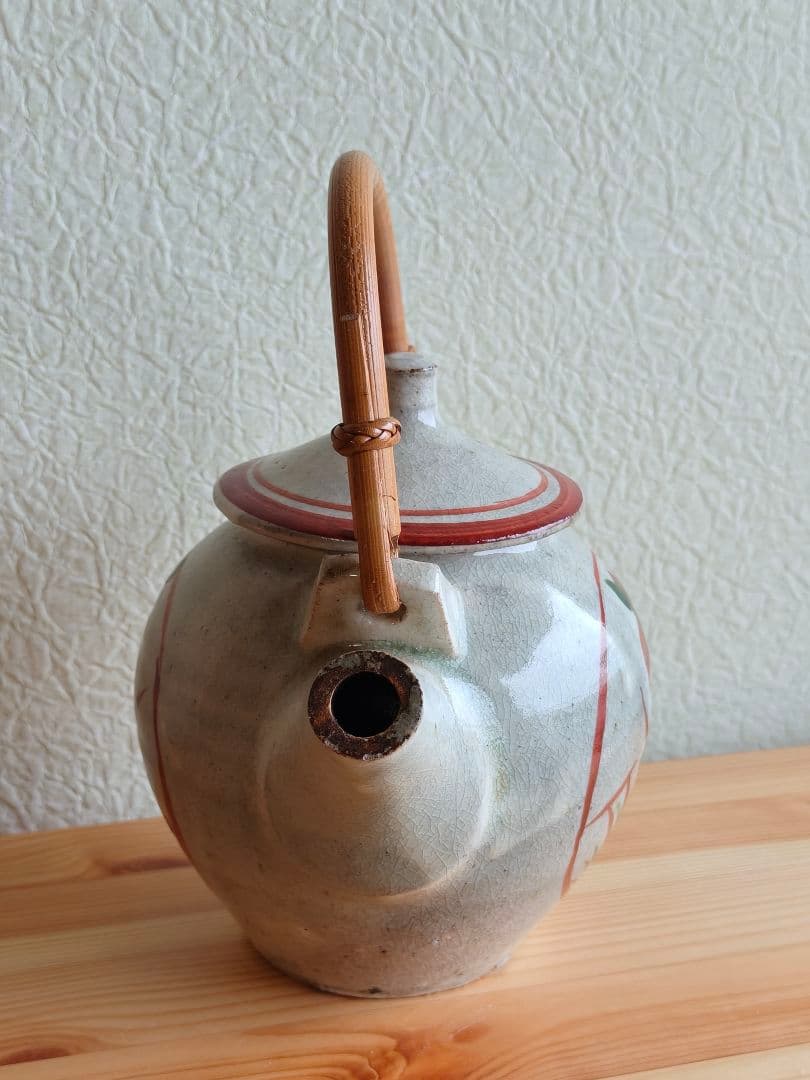 山本教行 赤絵 土瓶 民藝 吉田璋也 出西窯