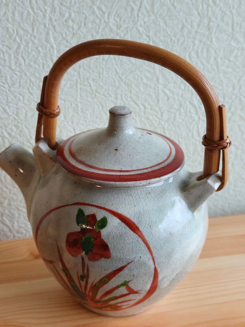 山本教行 赤絵 土瓶 民藝 吉田璋也 出西窯