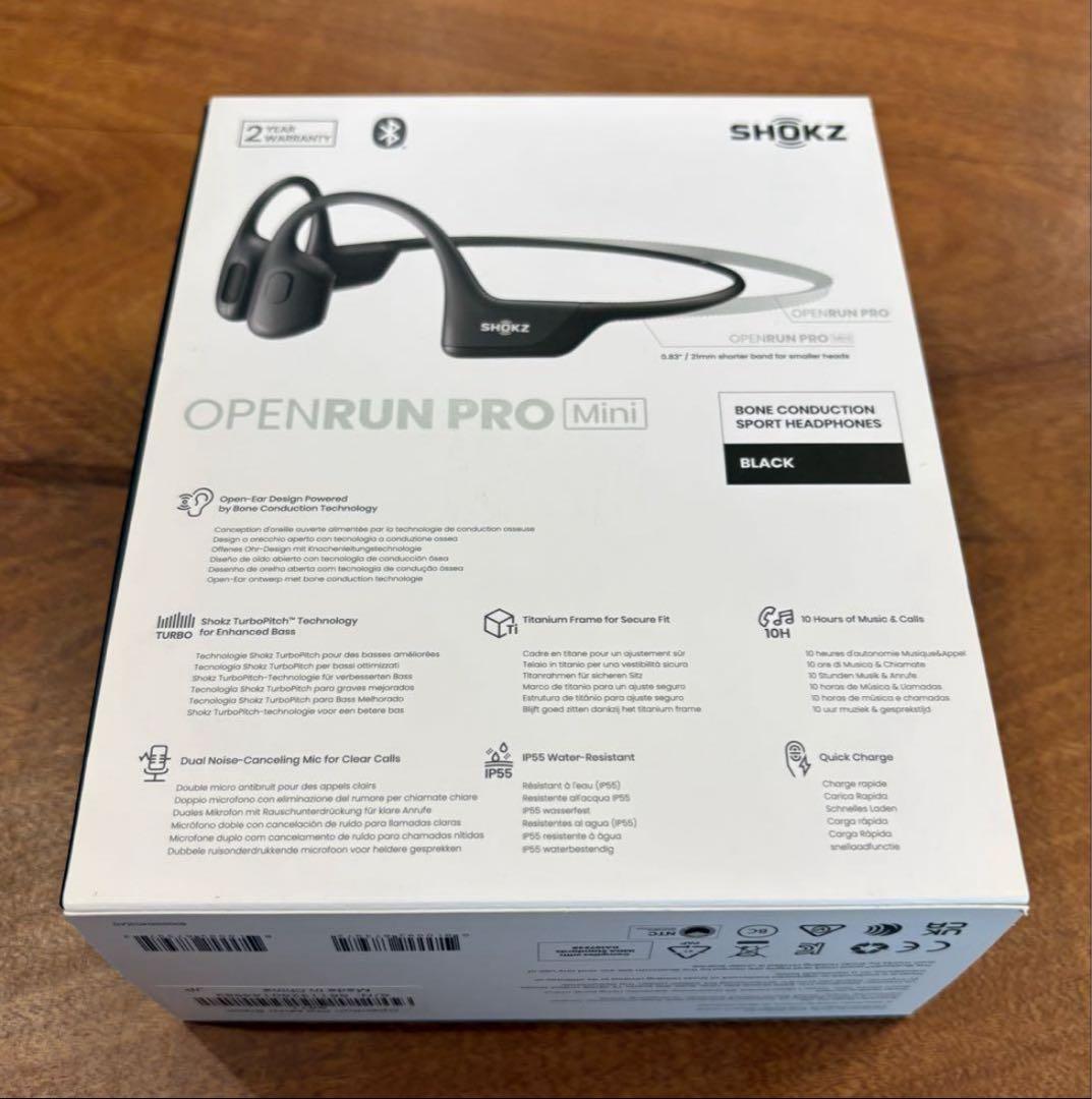 SHOKZ OPENRUN PRO mini 付属品一式有※充電ケーブル限定追加