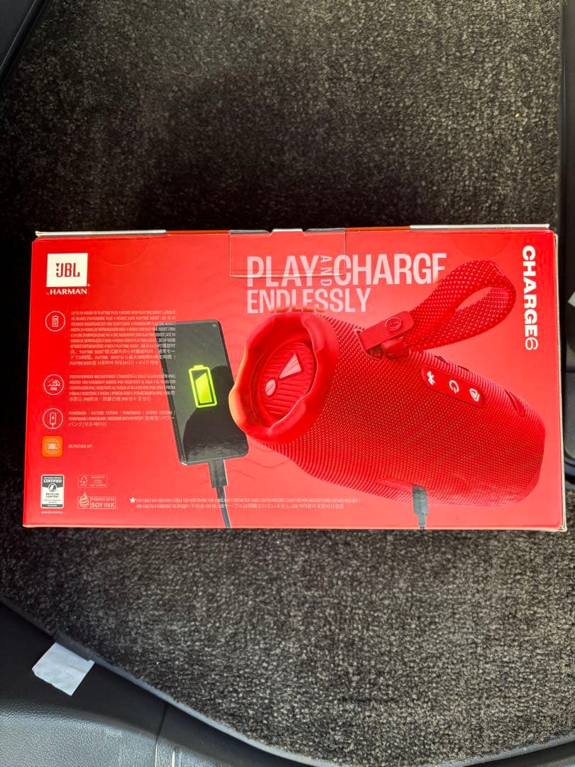 JBL Charge 6ワイヤレススピーカー レッド 新品.未開封