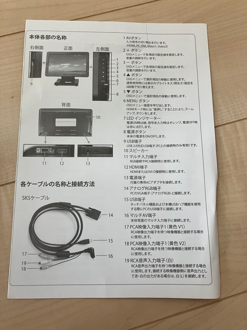 HM-TL10T 10.1インチタッチスクリーンモニター