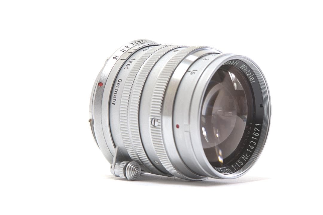 ライカ Leica 単焦点レンズ summarit 5cm f1.5 シルバー
