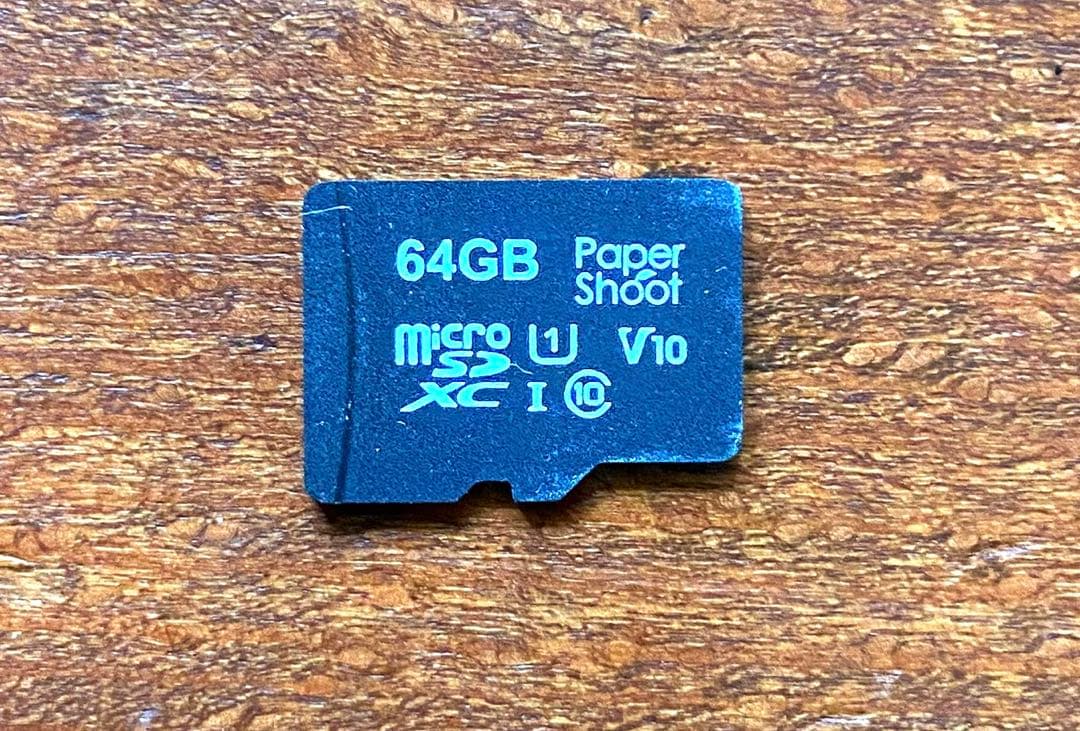 PaperShoot ペーパーシュート CROZ クリア　オリジナルSD 箱付