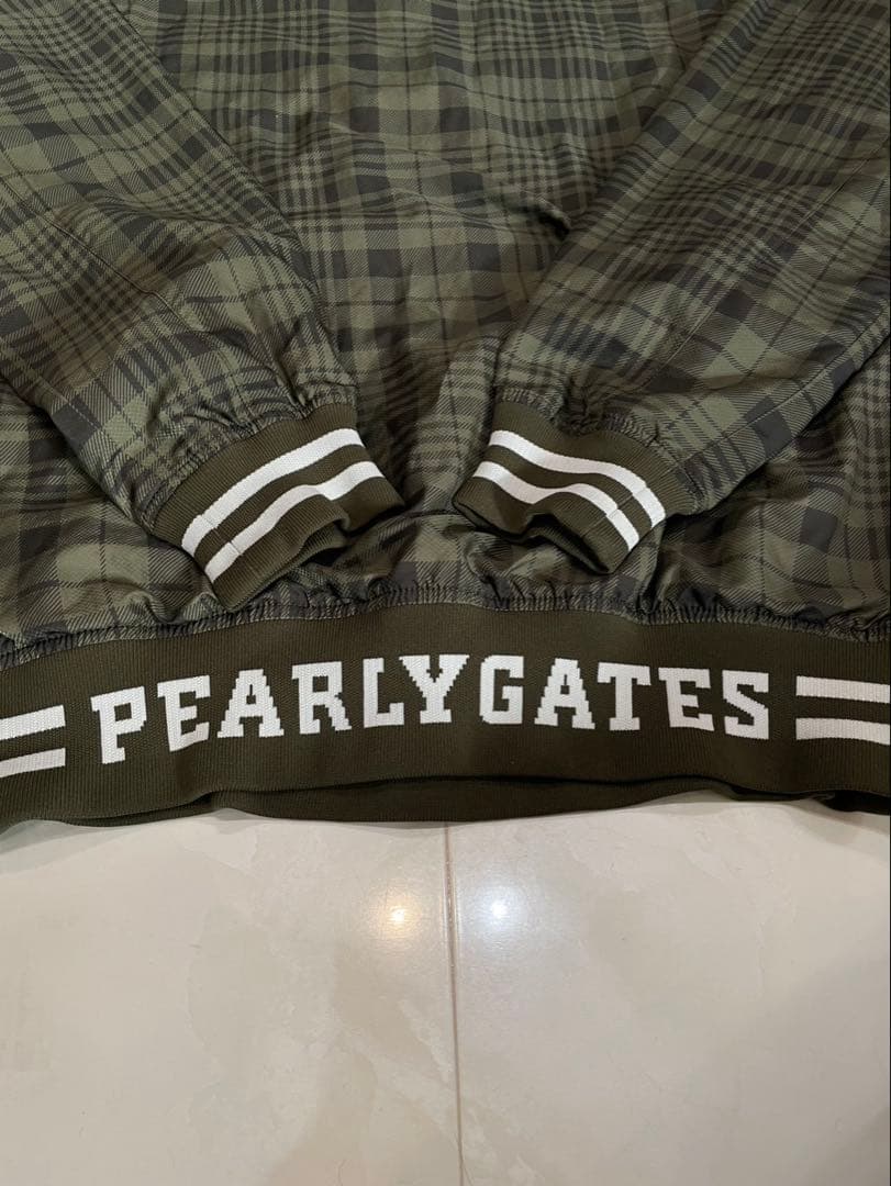 正規品　ほぼ未使用　パーリーゲイツ　チェック　スニード　ブルゾン　蓄熱　撥水