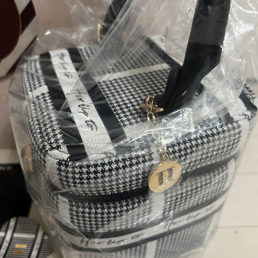 HLT Jacquard Vanity Bag シルバー 2025