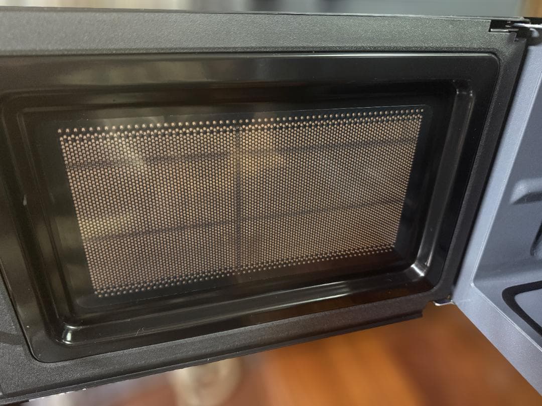 ツインバード 電子レンジ DR-E268 ブラック フラット庫内 美品 保証付