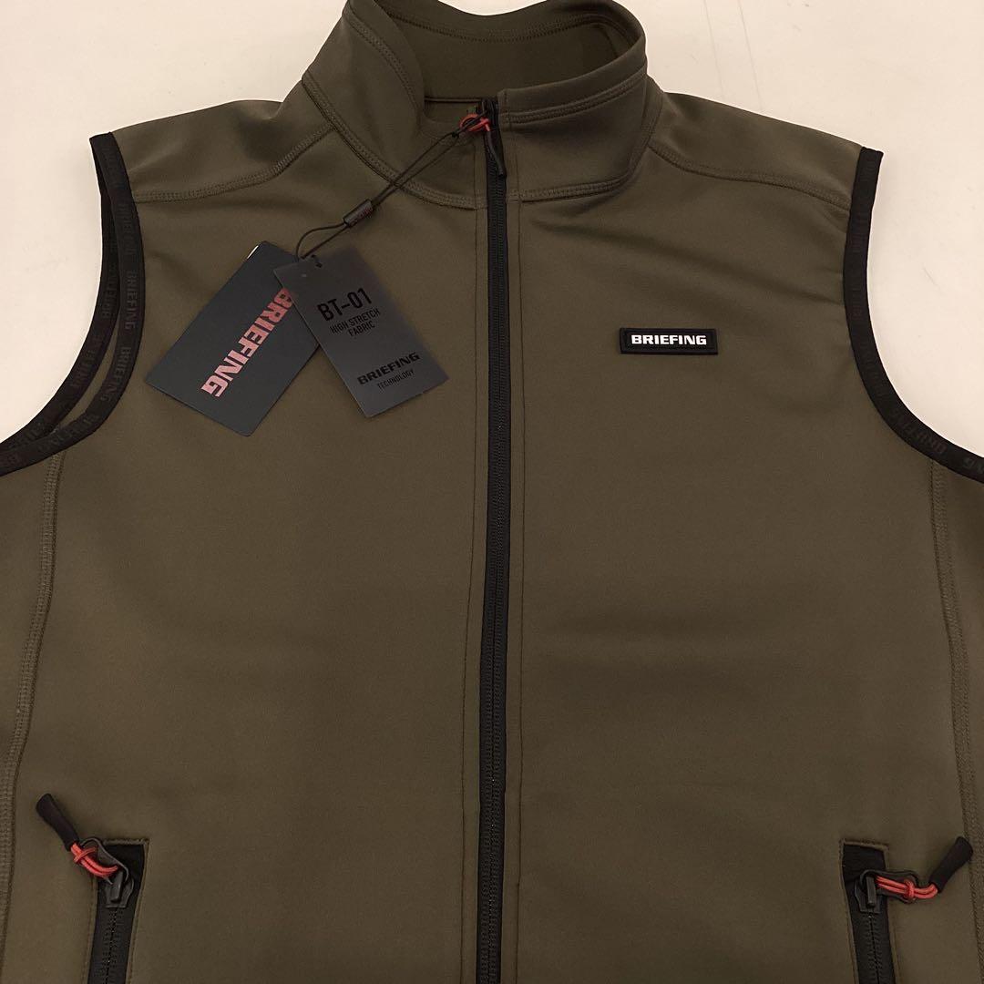 BRIEFING　正規品　MENS 3D LOGO VEST オリーブL