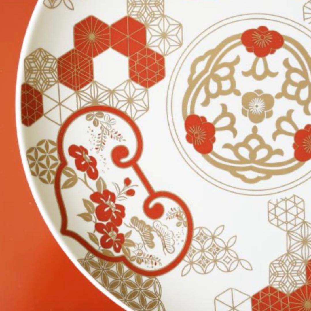 【新品未使用】組子金襴　古伊万里7号皿（化粧箱入り）FOURGRACEオリジナル