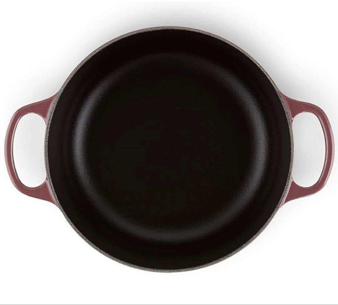 新品♡LE CREUSETココット・ロンド18フィグ希少『ゴールドノブ』限定色