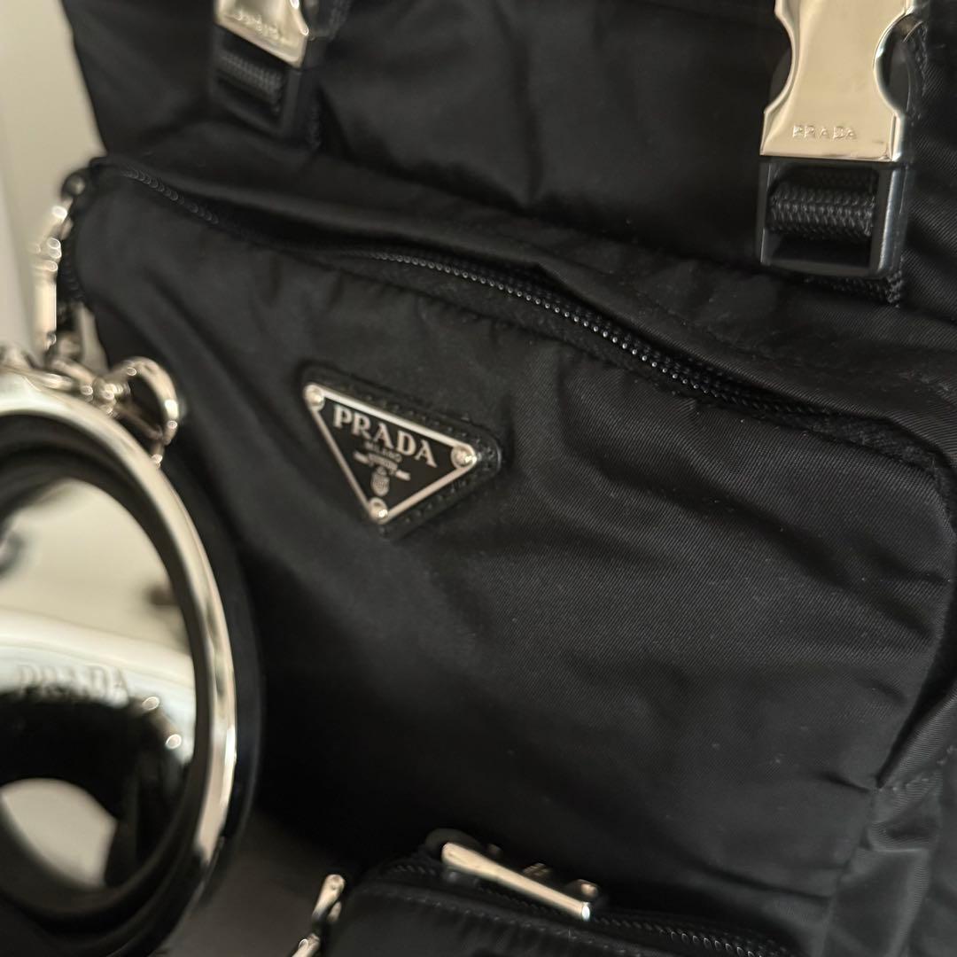 PRADA RE-NYLON トライアングル ロゴ ペットキャリー バッグ