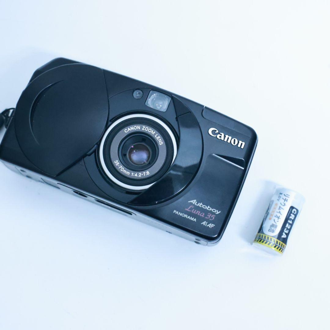 フィルムカメラ Canon Autoboy Luna 黒　Black 電池付き