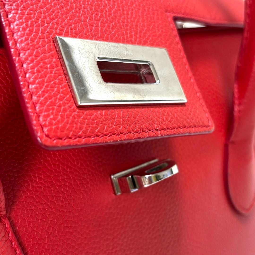 【美品】MORABITO モラビト　ミリー　ハンドバッグ　レッド