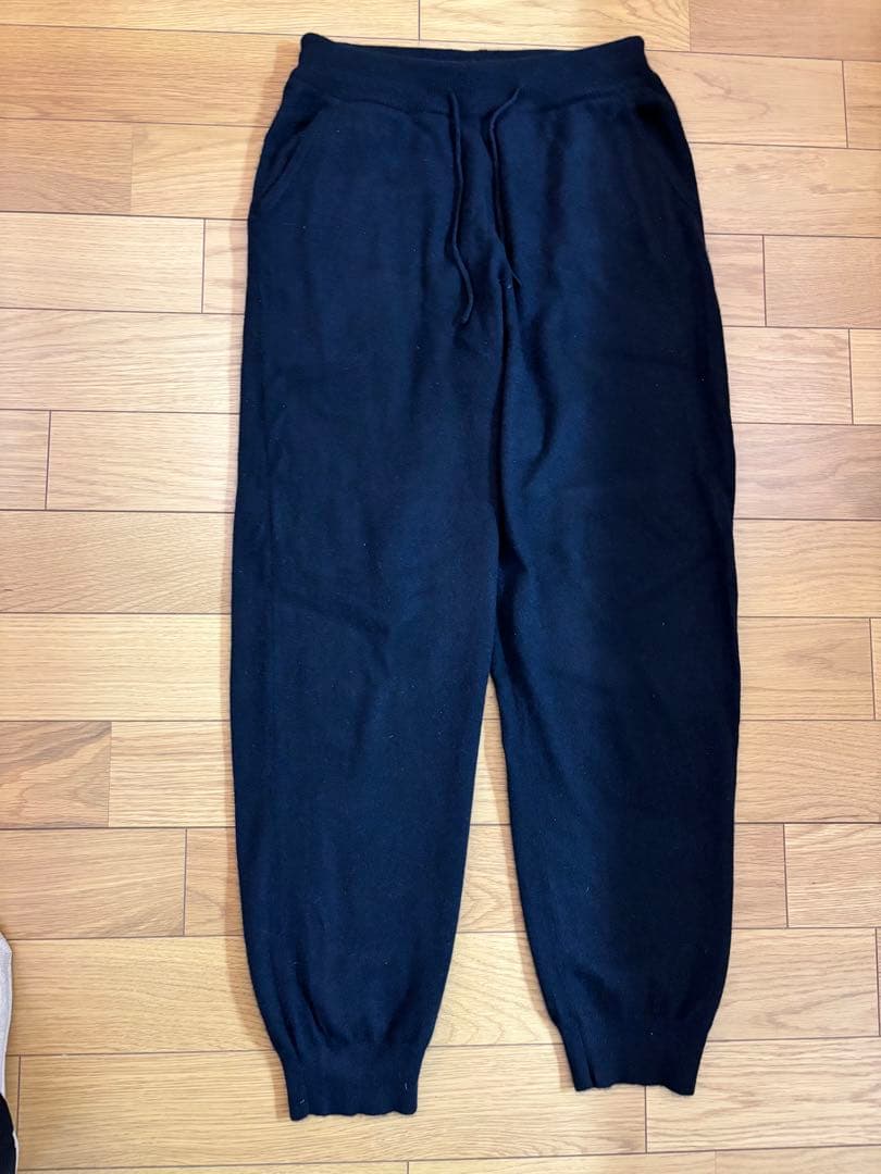 cash&barba モンゴリアンカシミヤ セットアップ ブラック サイズ2