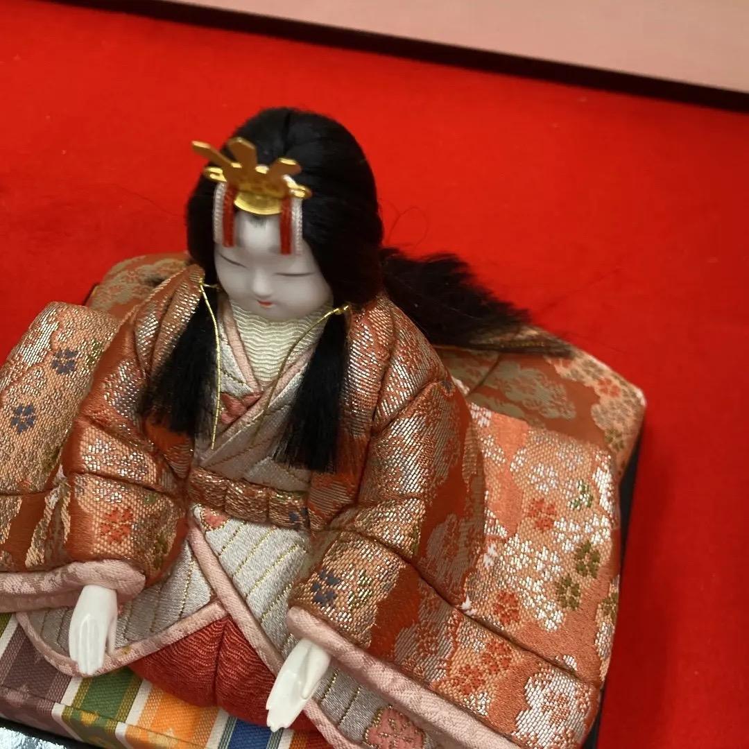 5057ーM2 可愛い木目込み　人形のみ　殿高さ14㎝位　木目込み飾り　雛人形