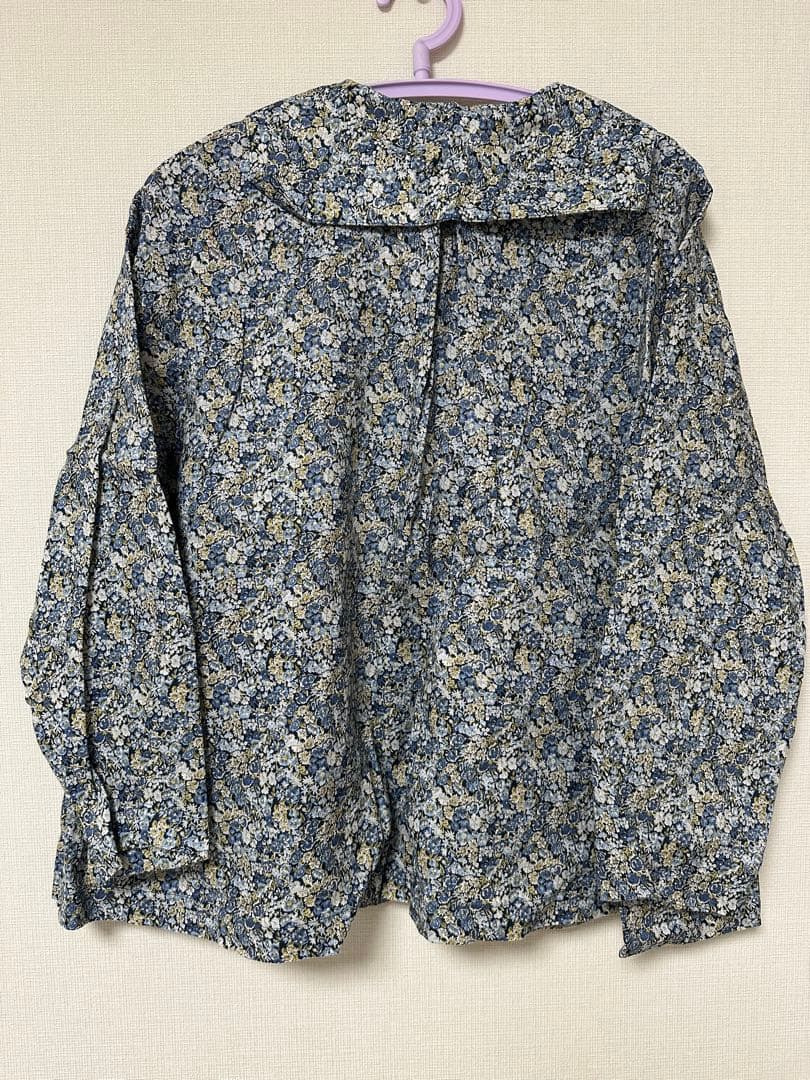 nest robe リネンリバティセーラーブラウス