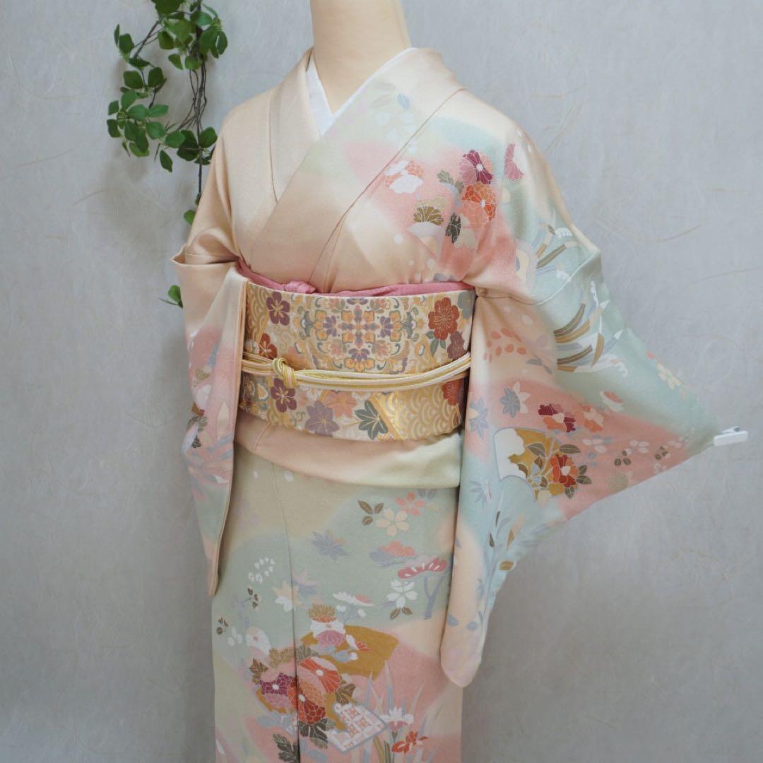 訪問着フルセット　290▪︎ 正絹　卒業式　入学式　お宮参り　七五三　披露宴
