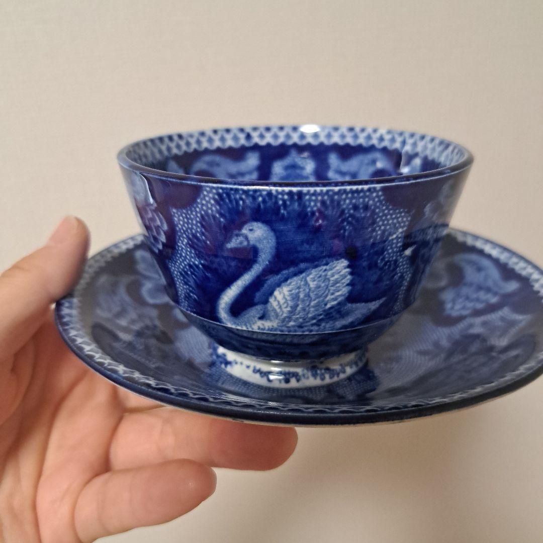 アンティーク　スタッブス ヒストリカル フロー トランスファー　カップ＆ボウル