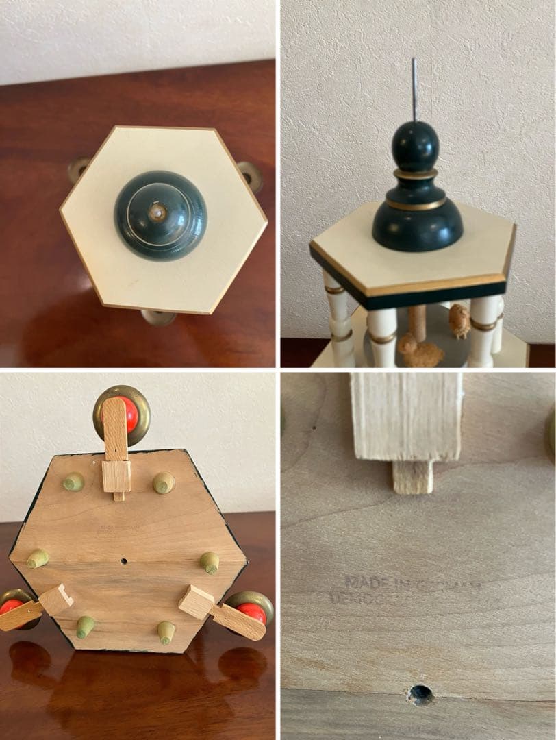 クリスマス　キャンドルピラミッド　ドイツ製　木製置物　1990年前後購入