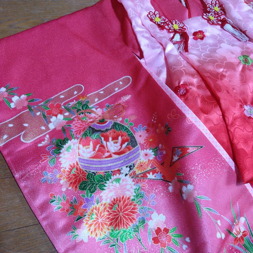 美品★美しいグラデーションの被布と着物と小物★七五三