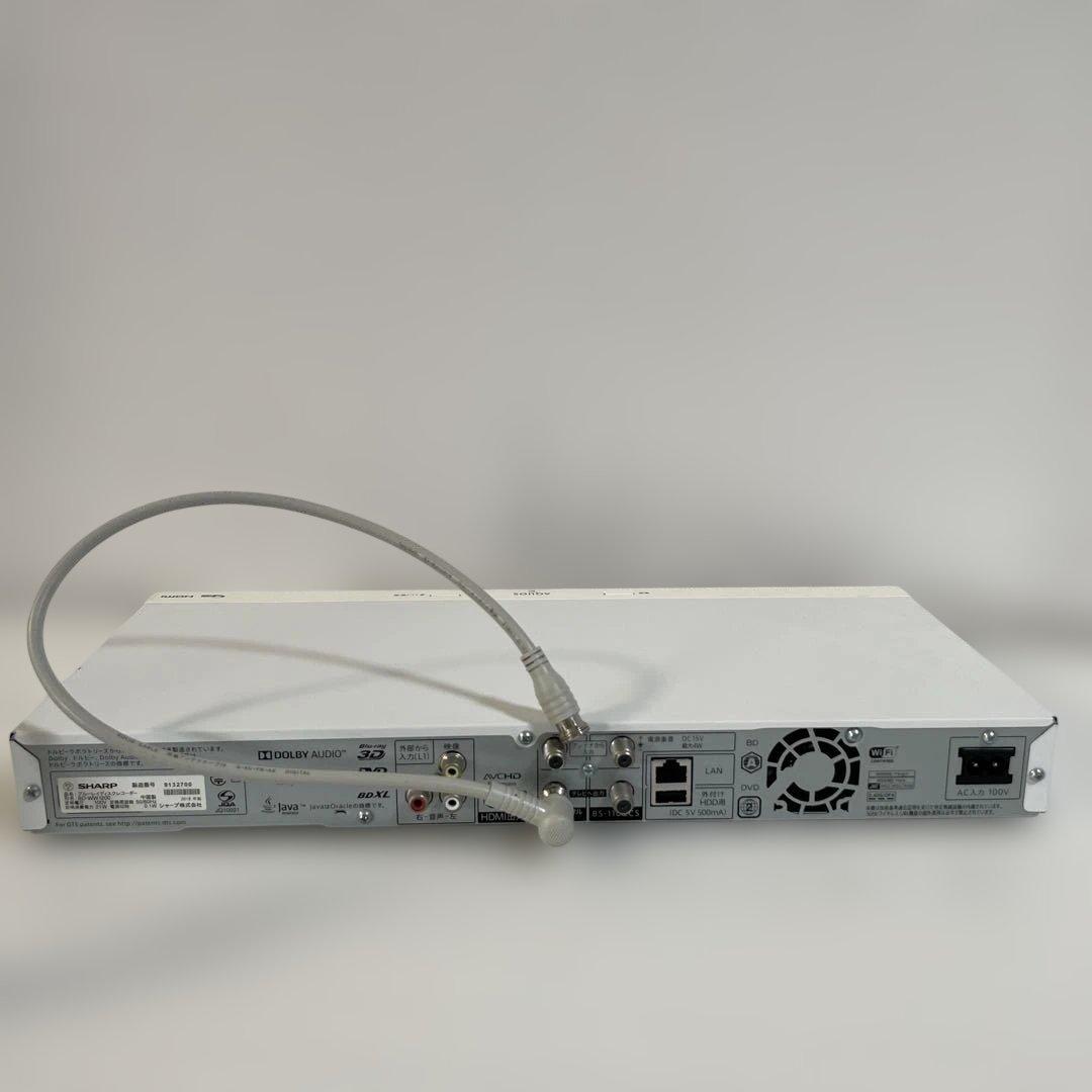 動作確認済SHARP ブルーレイレコーダー BD-WW1200