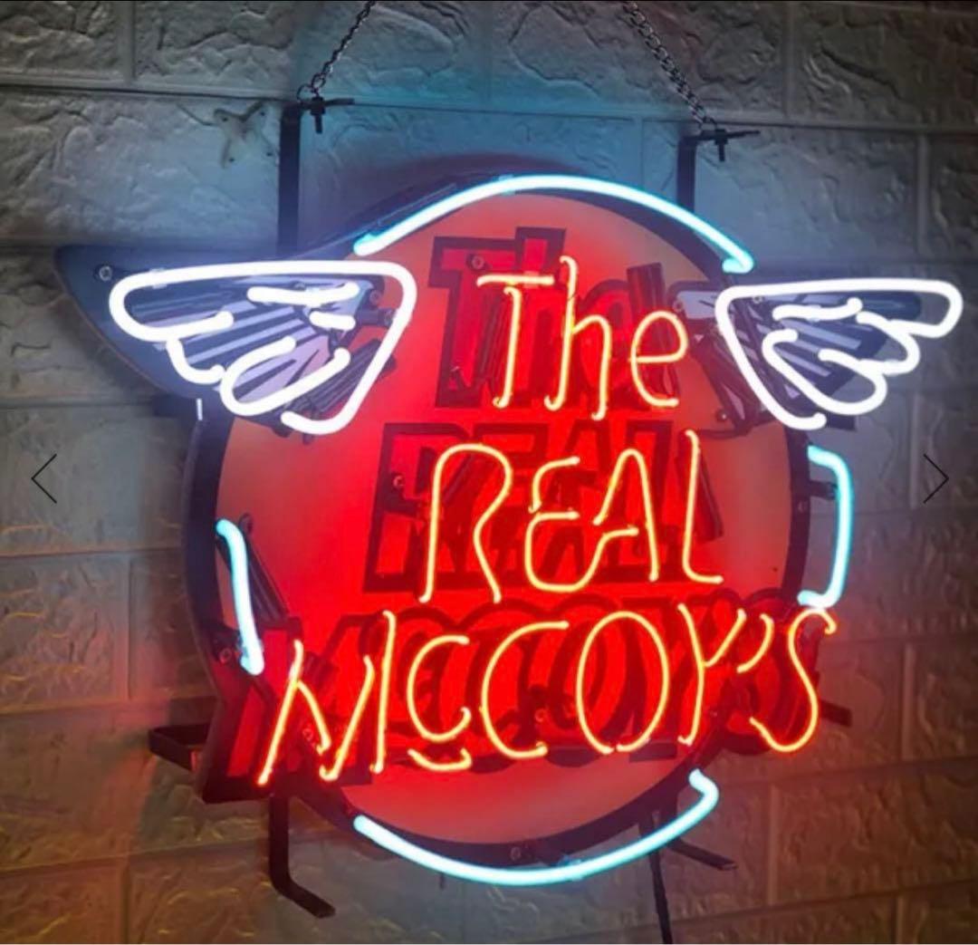 オーダー　ネオンサイン 翼デザイン レッド＆ホワイト ガラス製 オリジナル