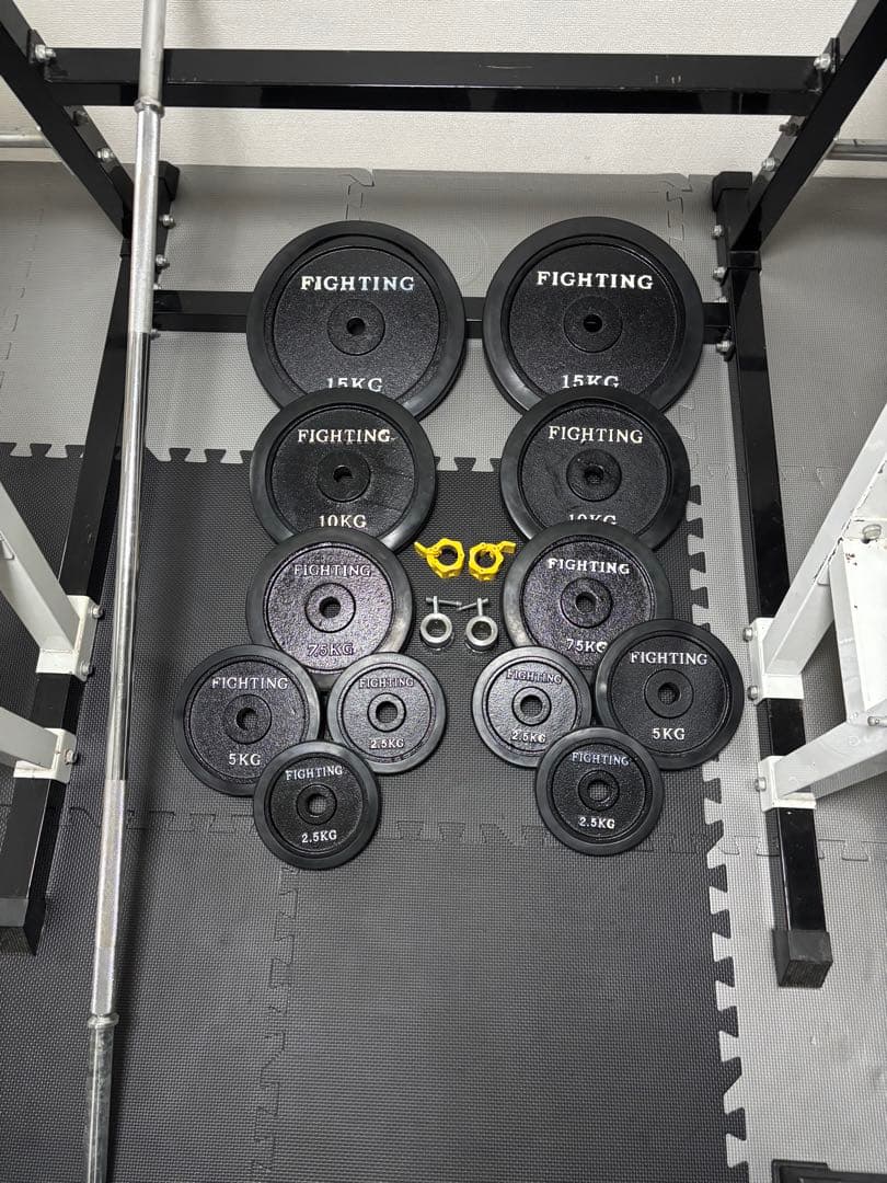 ハーフラック、FIGHTING ウエイトプレート、ベンチセット