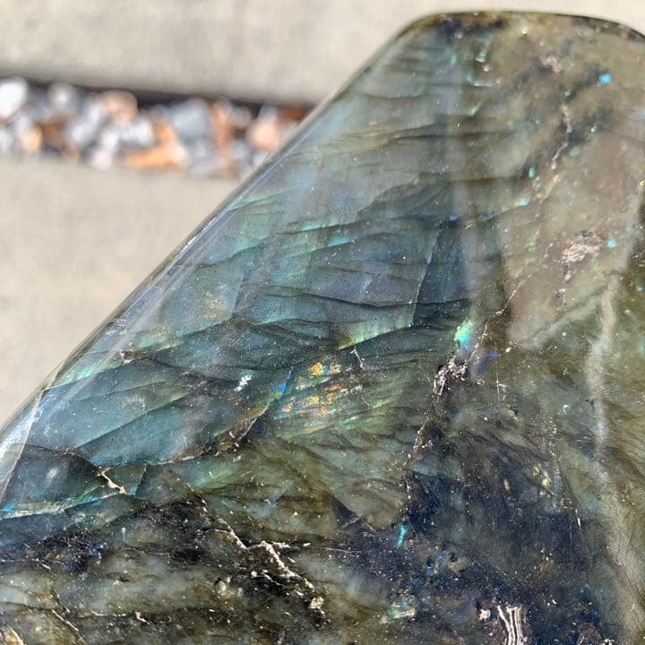 【✨神秘的✨】虹色 マダガスカル産 ラブラドライト 天然石