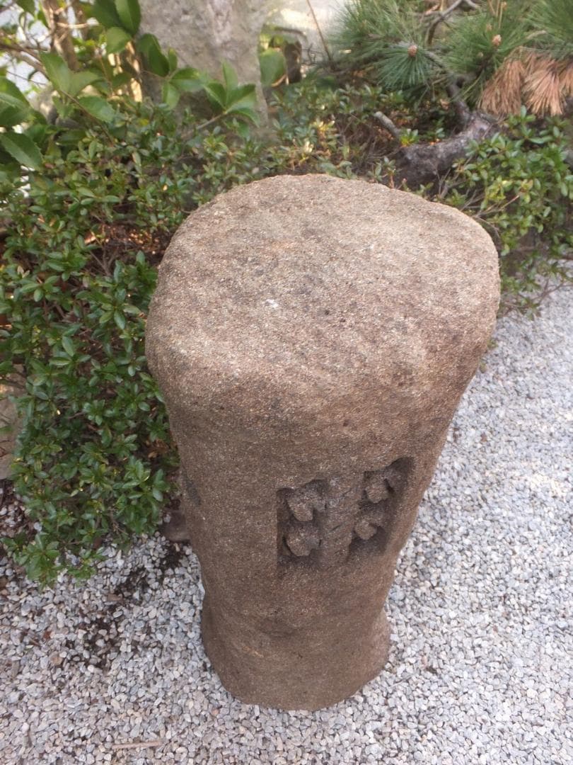 【天然石自然木型道しるべ灯篭】箱庭ガーデニング造園オブジェ置物