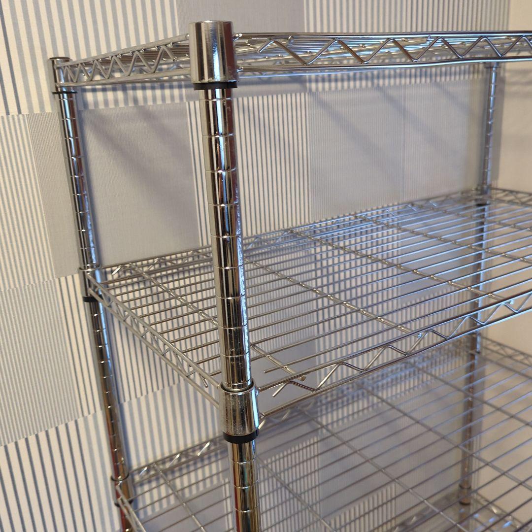 4段 スチールラック シルバー