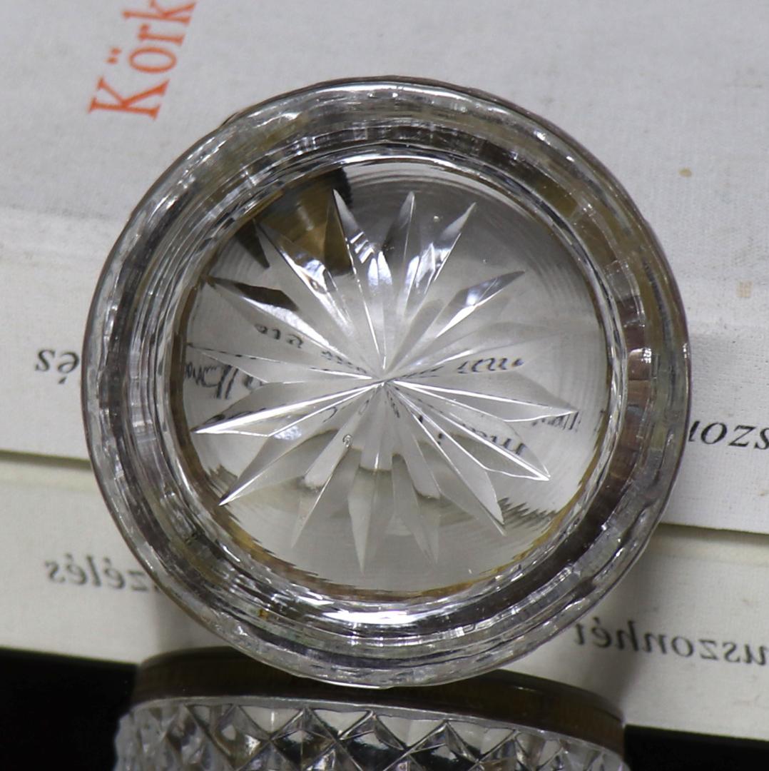 オールド・バカラ 珍品 1890年 丸型 ブロンズ装飾 灰皿 ディアマン ビゾー