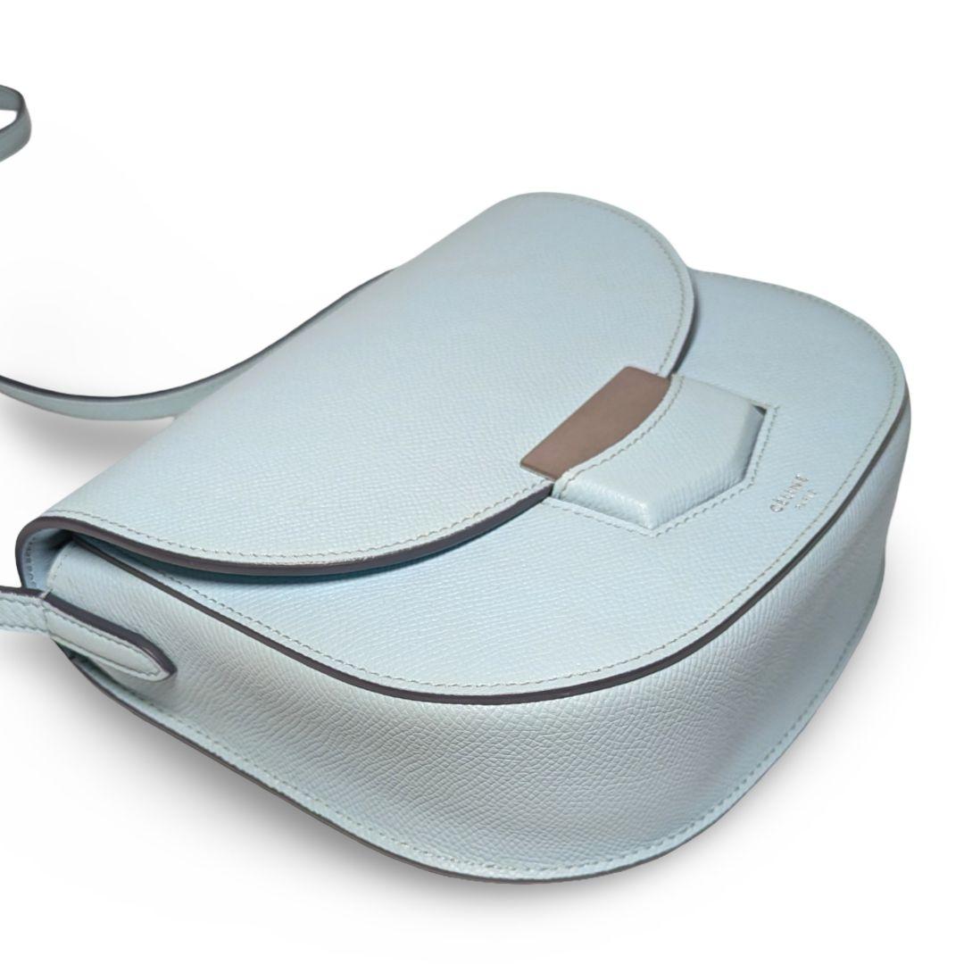 【極美品】CELINEセリーヌ トロッター　ライトブルー ショルダーバッグ