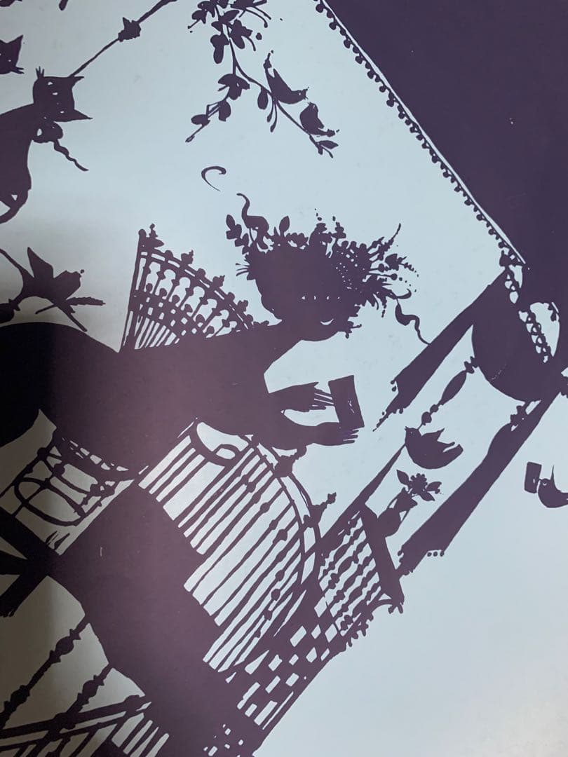 ヴィンブラッド　ビンテージ大型四季ポスターブルー春影絵の様で懐かしい！