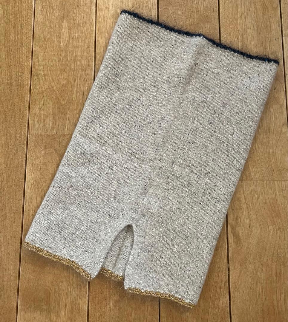 新品！nume シルク混カシミヤ混スヌード