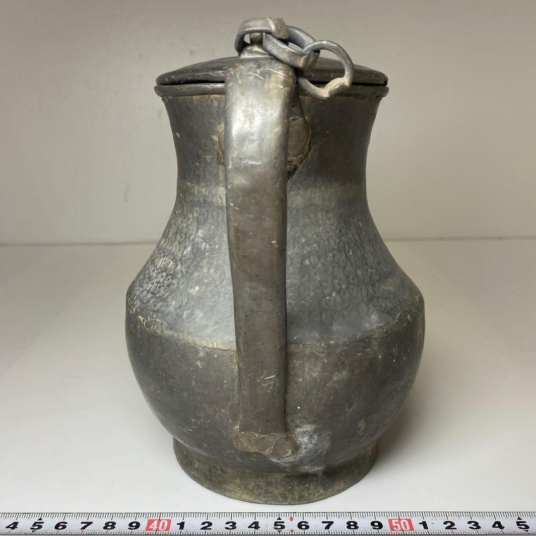 時代　錫製　水次　タサオ　高さ約19cm 東N7-1011①