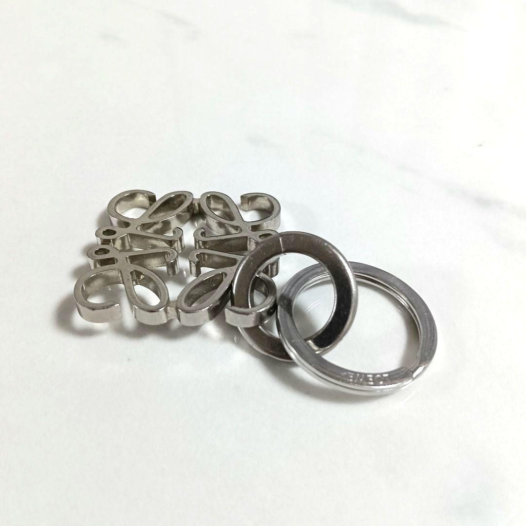 LOEWE ロエベ シルバー キーホルダー キーリング ロエヴェ