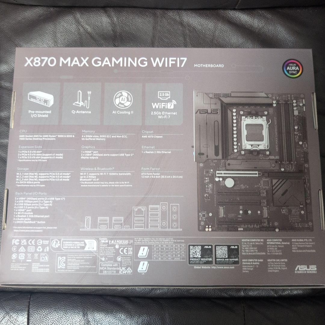 マザーボード ASUS X870 MAX GAMING WIFI7