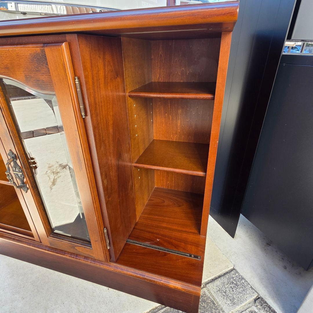 激レア カリモク コロニアル スライド式 本棚 サイドボード テレビ台