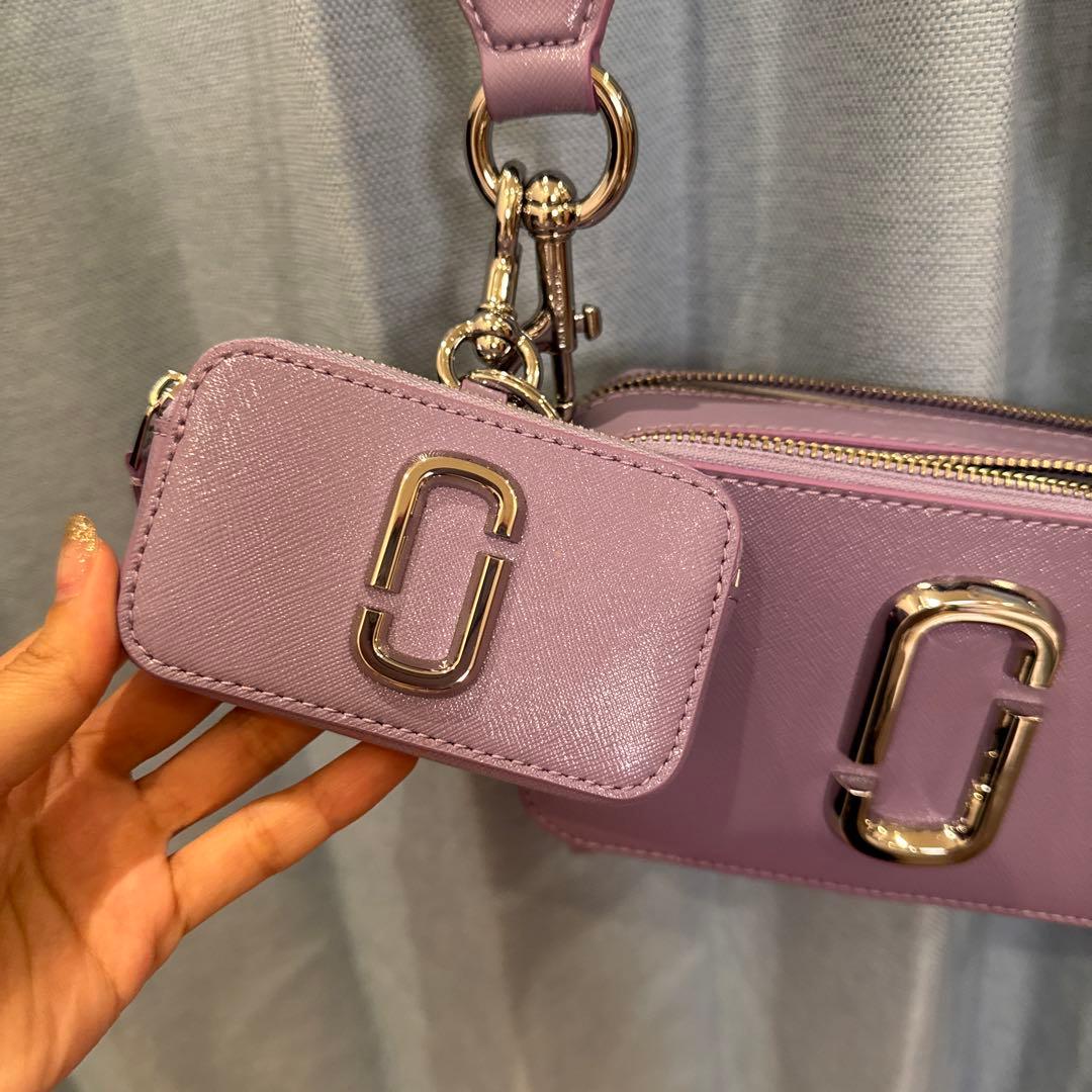 マークジェイコブス 薄紫 スマホショルダーバッグ