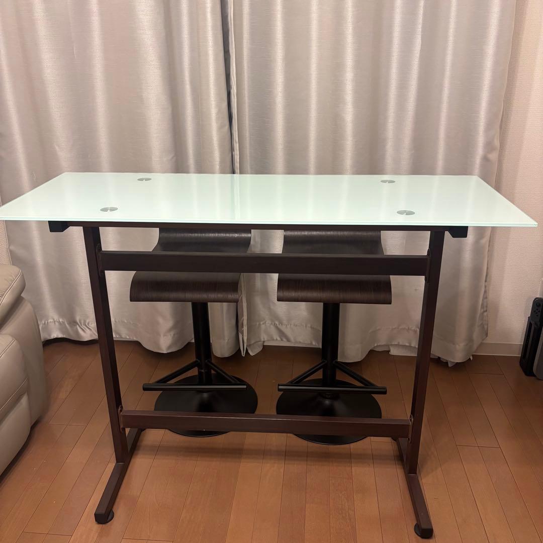 【8/16値下】（美品）ガラス カウンターテーブル
