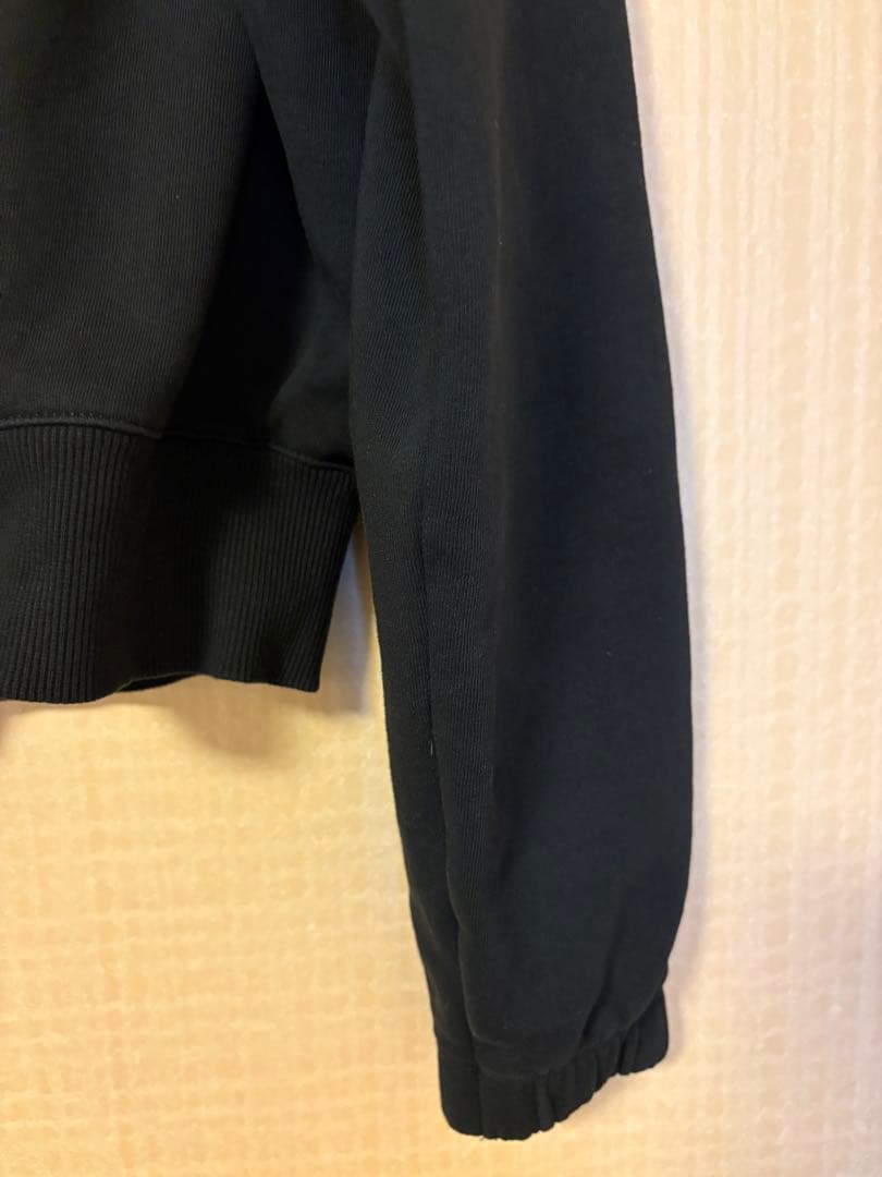   クロップドスウェットシャツ ブラック sサイズ