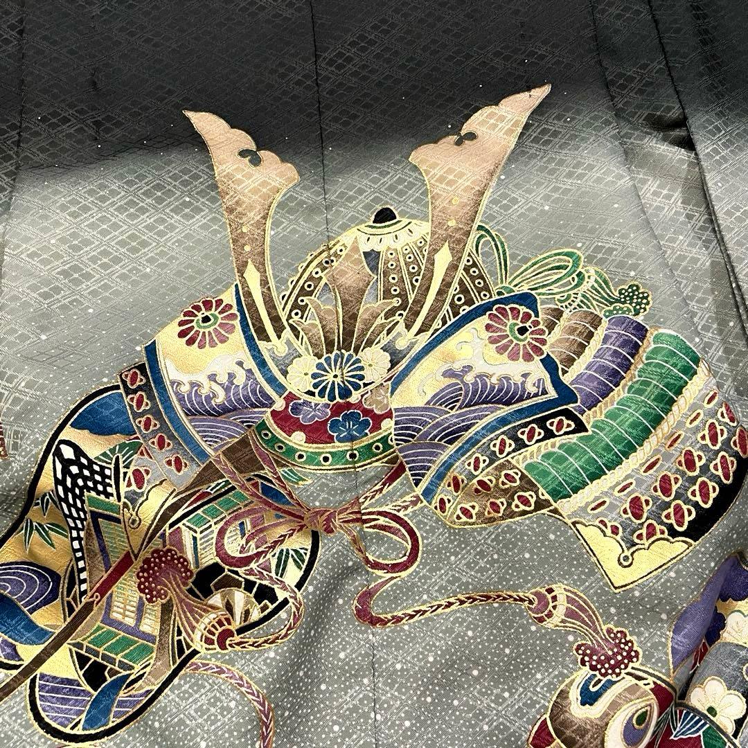 七五三 羽織セット 男の子 羽織 着物 長襦袢 半衿付き 5歳 No.125