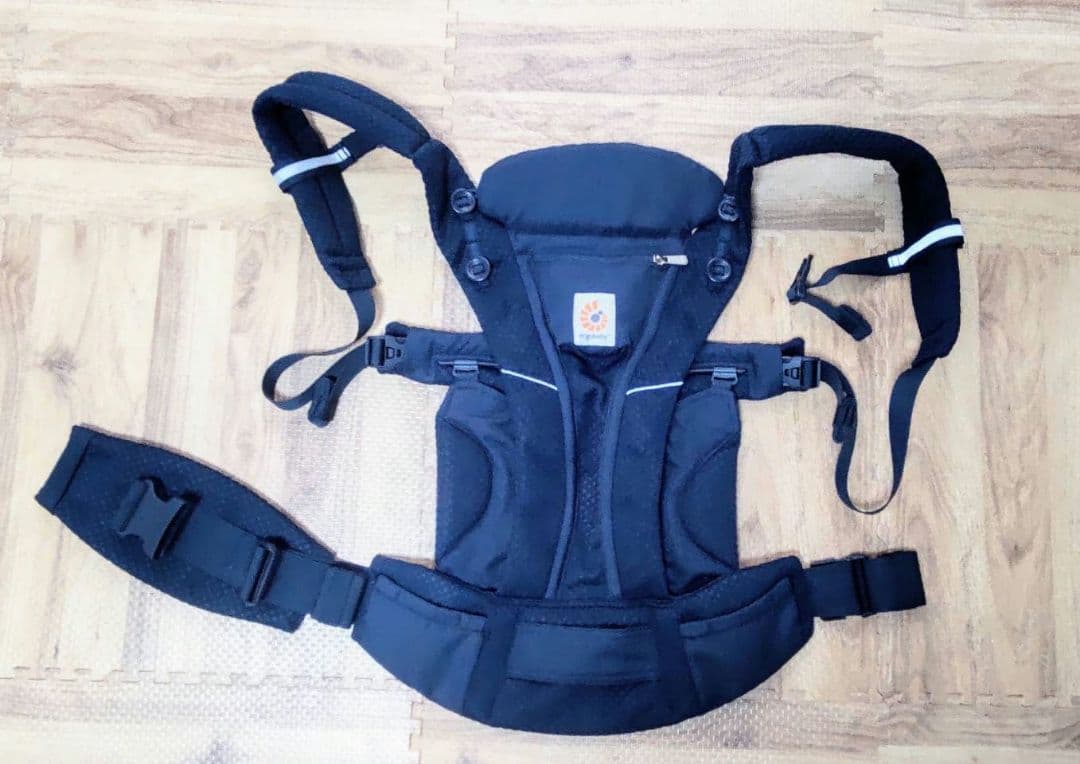 【美品】6点セット：エルゴ オムニブリーズ 抱っこ紐 ミッドナイトブルー