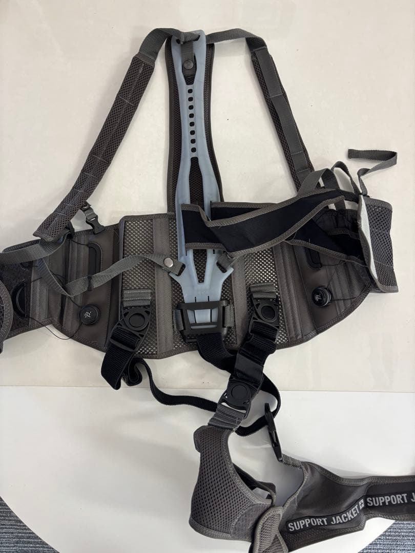 SUPPORT JACKET Bb FIT L Gray WIDE 腰痛サポート